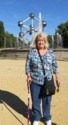 Linda near the Atomium